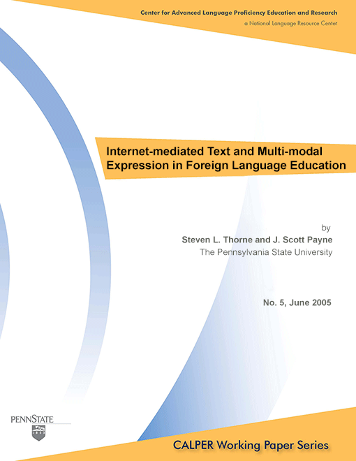 Internet-mediated Text and Multi-modal Expression in Foreign Language Education Cover Image