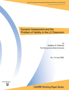 Dynamic Assessment and the Problem of Validity in the L2 Classroom Cover Image